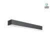 Luminária Saliente de Parede em Aço Inox Escovado Tromilux 4001.204.7O2 Grafite