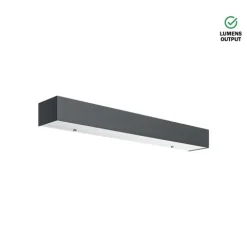 Luminária Saliente de Parede em Aço Inox Escovado Tromilux 4001.204.7O2 Grafite