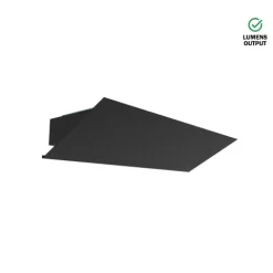Luminária Saliente de Parede em Aço Inox Escovado ou Pintado Tromilux 4002.104.9O4 Preto