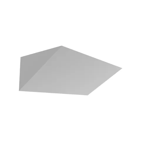 Luminária saliente de parede em aço inox escovado ou pintado Tromilux 4006.207.2O2 Cinza