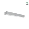 Luminária Saliente de Parede em Aço Inox Escovado ou Alumínio Pintado Tromilux 4001.204.2O4 Cinza