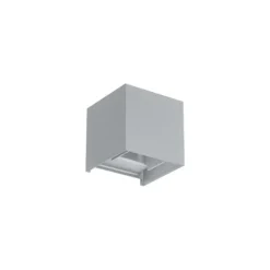Luminária Saliente de Parede em Alumínio Tromilux 2040.107.2X2 Cinza