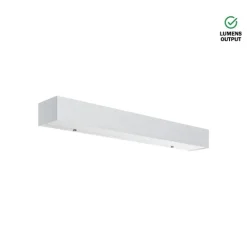 Luminária Saliente de Parede em Aço Inox Escovado Tromilux 4001.407.1O3 Branco