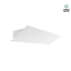 Luminária Saliente de Parede em Aço Inox Escovado Tromilux 4002.204.1O4 Branco