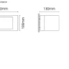 Luminária saliente de parede em aço inoxidável Tromilux 2038.307.8O2 Aço Inoxidável
