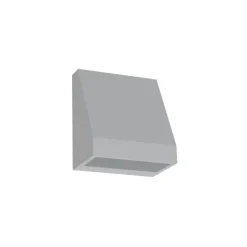 Luminária saliente de parede em alumínio para exterior Tromilux 2041.103.2P4 Cinza