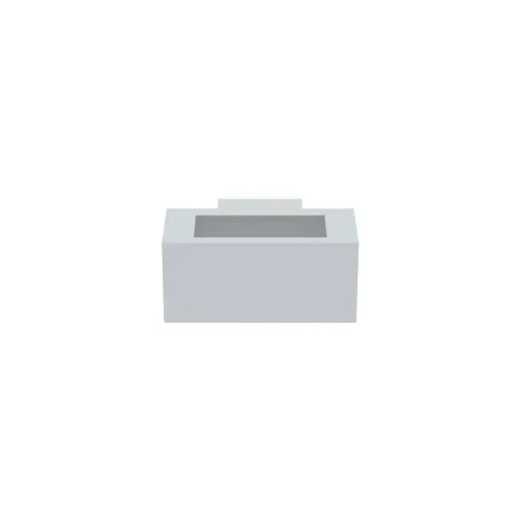 Luminária saliente de parede para exterior Tromilux 2037.100.1OX Branco