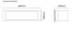 Luminária Saliente de Parede para Exterior Tromilux 2035.316.1O3 Branco