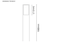 Luminária Saliente de Piso para Exterior Tromilux 2044.116.1F3 Branco