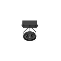 Luminária Saliente de Teto em Chapa de Aço Galvanizado Tromilux 1199.115.9X3 Preto