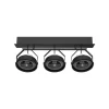 Luminária saliente de teto em chapa de aço galvanizado Tromilux 1199.315.9X3 Preto