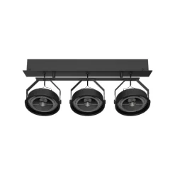 Luminária Saliente de Teto em Chapa de Aço Galvanizado Tromilux 1199.315.9X2 Preto