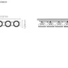 Luminária Saliente de Teto em Chapa de Aço Galvanizado Tromilux 1199.410.1X4 Branco