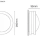Luminária Saliente de Teto para Exterior Tromilux 2071.115.1O3 Branco
