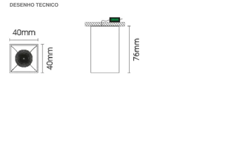 Luminária Saliente em Alumínio para Teto Tromilux 1524.102.1X3 Branco