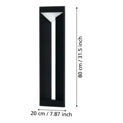 Luz de caminho LED em alumínio fundido preto NEMBRO EGLO 98751