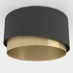MANDERLINE Candeeiro de Teto EGLO - Design Assimétrico em Preto e Latão 39924