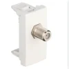 Módulo com conector coaxial ficha F-TV-1-módulo-45979 Branco Série Quadro 45 efapel