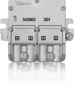 Mini-Repartidor de sinal tv televes 543603 EasyF 3D 5...2400MHz 8,5/7,5dB