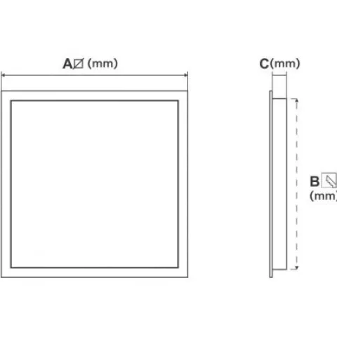Painel LED 40W 4000K 600X600mm PLACA LED