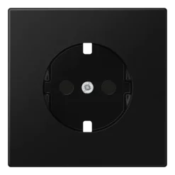 Placa central para bases de tomada SCHUKO® Safety Plus preto mate LS JUNG LS1520KIPLSWM