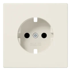Placa central para bases de tomada SCHUKO® Safety Plus marfim LS1520KIPL JUNG LS1520KIPL