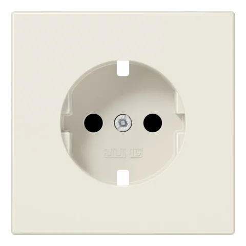 Placa central para bases de tomada SCHUKO® Safety Plus marfim LS1520KIPL JUNG LS1520KIPL