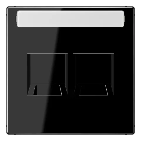 Placa central para conectores RJ 2x cinzento claro LS JUNG LS1969-25NAWELG