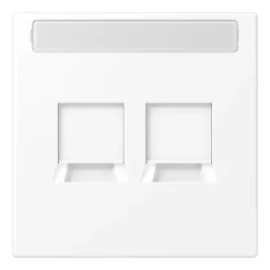 Placa central para conectores RJ 2x cinzento claro LS JUNG LS1969-25NAWELG