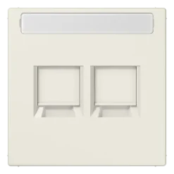 Placa central para conectores RJ 2x cinzento claro LS JUNG LS1969-25NAWELG