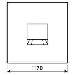 Placa Central para Conectores RJ UMA-CAT6A Preto LS JUNG LS1969-1WESW
