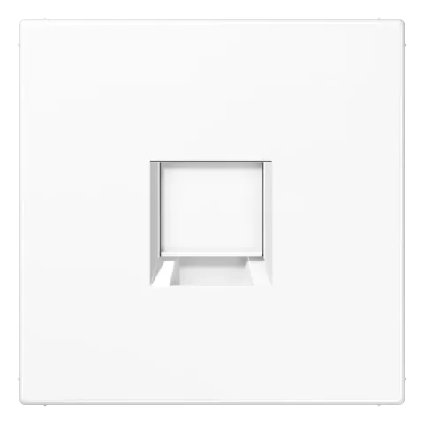 Placa central para conectores RJ UMA-CAT6A branco LS JUNG LS1969-1WEWW
