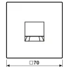 Placa central para conectores RJ série LS preta JUNG LS1969-15WESW
