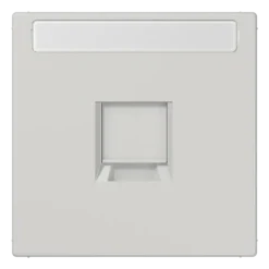 Placa central para conectores RJ UMA-CAT6A cinzento claro JUNG LS1969-1NAWELG