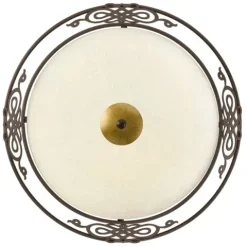 Plafon com Abajur de Vidro Bege Acinzentado MESTRE EGLO 86712