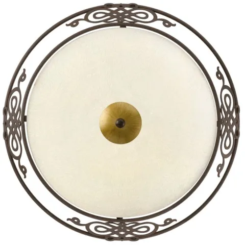 Plafon com Abajur de Vidro Bege Acinzentado MESTRE EGLO 86712