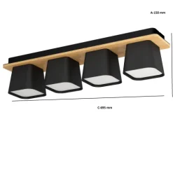 Plafon de Tecto Eglo ruscio 390008