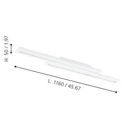Plafon de tecto eglo saliteras-z 900022