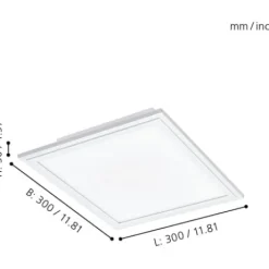 Plafon de tecto eglo solobrena 900044