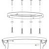 Plafon de tecto turcona-z led eglo 900055