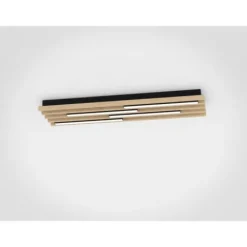 Plafon de Teto com LED e Madeira Natural MARREIRA EGLO 390428