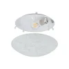 Plafon de Teto com Vidro Branco Acetinado e Detalhes Florais SCALEA 1 EGLO 90043