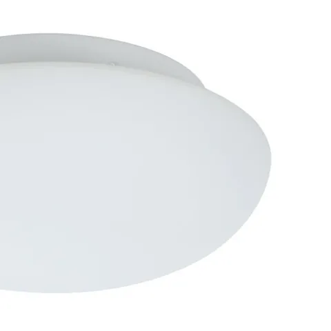 Plafon de Teto Redondo em Metal Branco e Vidro Opalino ELLA EGLO 81636