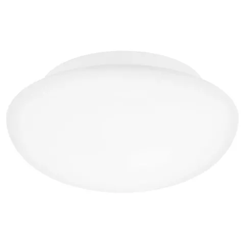 Plafon de Teto Redondo em Metal Branco e Vidro Opalino ELLA EGLO 81636