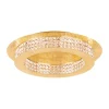 Plafon dourado com cristais Ø700mm - Principe - Eglo