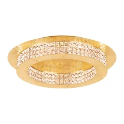 Plafon dourado com cristais Ø700mm - Principe - Eglo