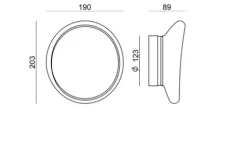 Plafon Dynamic Branco Led 19 cm ma[&]de 7785
