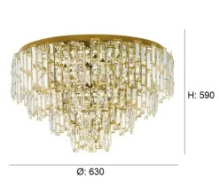 Plafon Eglo Calmeilles Dourado 39611 Ø630