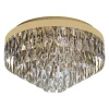 Plafon Eglo Valparaiso Ø480mm 39457 Dourado Cristais