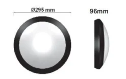 Plafon Exterior Sofia Redondo Cinza